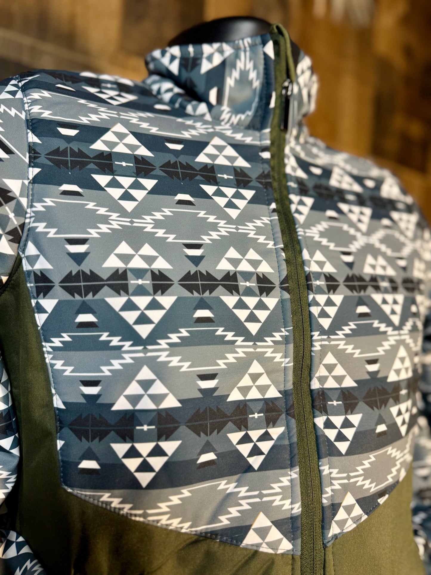 Women’s Soft Shell Aztec Print