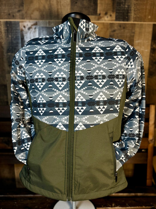 Women’s Soft Shell Aztec Print