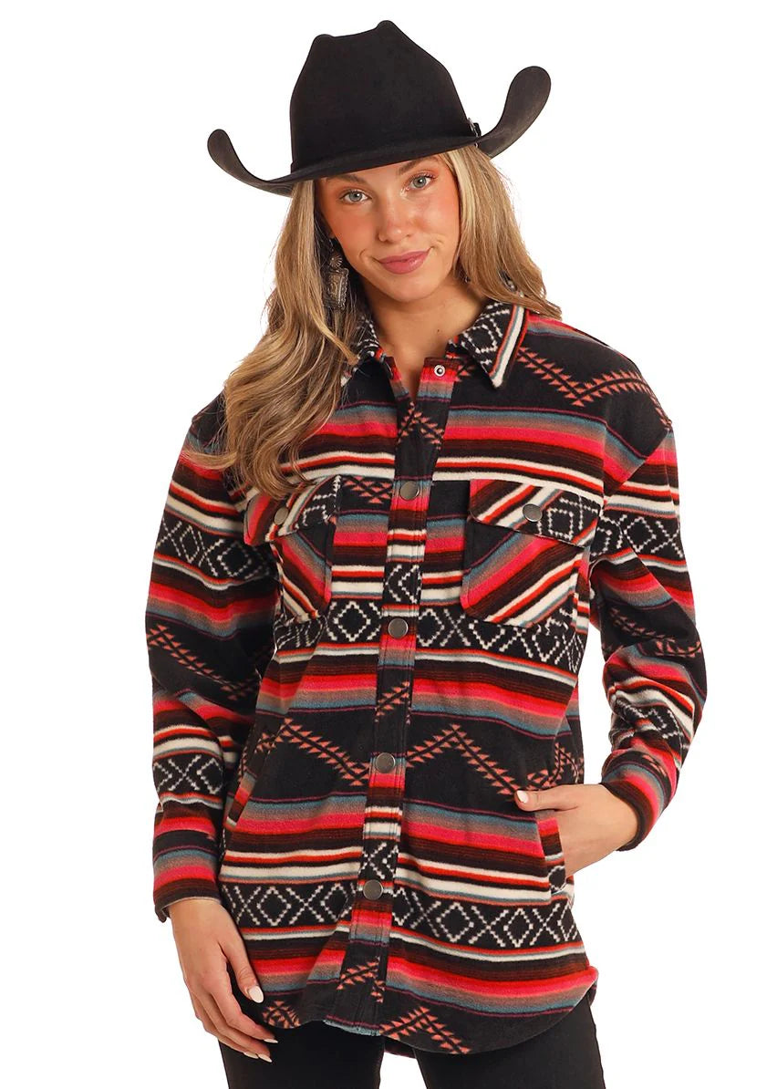 Women's Aztec Fleece Shacket