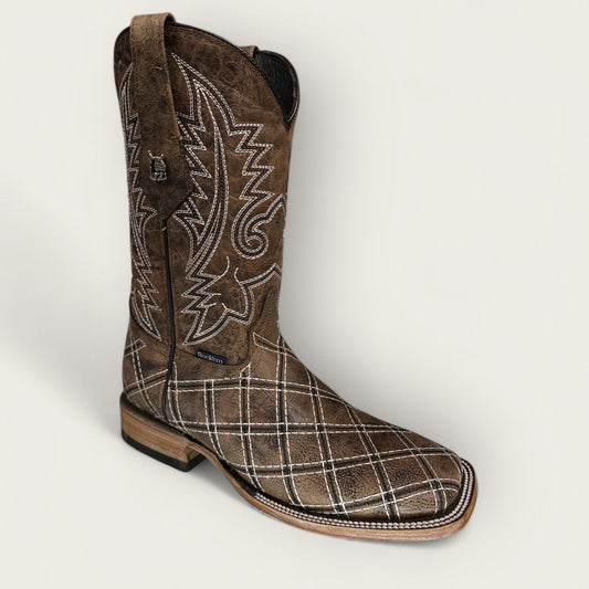 Roca Patchwork Square Toe Cowboy Boots